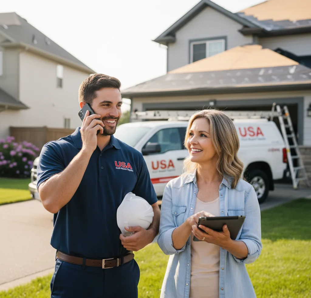 USA Roof Repair Experts customer support in Veedersburg